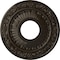 Ekena Millwork Nadia Ceiling Medallion (Fits Canopies up to 4 7/8"), 12 1/8"OD x 3 5/8"ID x 7/8"P, Stone Hearth CM12NASHF - alternate 1
